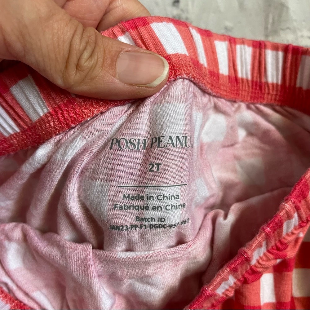 Girls Posh Peanut Red & White Checkered Bloomers - Picture 3 of 3